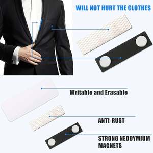 Badge magnétique avec accessoires en plastique, badge magnétique, broche magnétique / badge magnétique réutilisable - Product Image 3