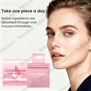 WELLBODY Tira de disolución oral personalizada Suplemento biótico Película de caramelo Vitamina Cabello saludable Uñas Glutatión Película de disolución oral - Product Image 6