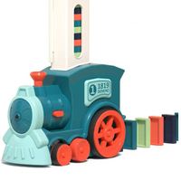 Train Domino Électrique Automatique 2024, Jouet Éducatif pour Enfants de 2 à 4 Ans, Unisexe, Ensemble en Plastique Coloré, Apprentissage Précoce, Marque OEM SL24103016