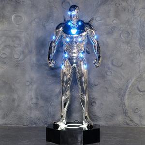 Personalizzato caldo Marvel <span class=keywords><strong>Iron</strong></span> <span class=keywords><strong>Man</strong></span> <span class=keywords><strong>1</strong></span> a <span class=keywords><strong>1</strong></span> blow-out a tutti gli effetti MK7 scultura luminosa anti-Hulk decorazione soggiorno di atterraggio - Product Image 6