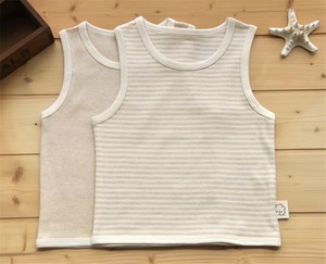 Organic Cotton Striped T-Shirt Top <strong>for</strong> <strong>Newborn</strong> Infants Summer Underwear <strong>Vest</strong> <strong>for</strong> Babies - Product Image 4