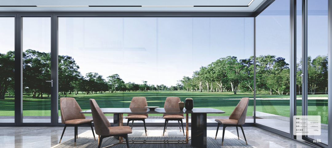 Air Tight Double Glass Aluminum Flush Door Outer Window Screen Integrated