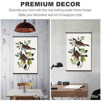 Décoration Murale Florale Oiseaux Chanteurs Récolte d'Automne, Style Cottagecore, Accent Décoratif pour la Maison, Cadeau de Thanksgiving, Tableau Mural en Toile