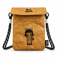 Sac à bandoulière pour téléphone en Tyvek, léger et compact ; un organiseur portable, une pochette pour téléphone ou un mini sac de voyage à porter autour du cou.