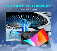 P0.9 Module LED souple d'intérieur 240x120mm | Panneau d'affichage LED flexible Ultra HD pour murs vidéo créatifs et installations artistiques