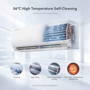 9000-12000 Btu Kühl- und Heizgerät Split Wandmontierte Kanallose Inverter-Klimaanlage für Zuhause mit Hochleistungskompressor - Product Image 4