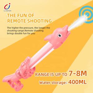 चेंगजी बच्चों के लिए वॉटर कैनन खिलौना समर बीच आउटडोर प्लेइंग शूटिंग गेम हैंड पंपिंग सिंगल ट्यूब डॉल्फिन वॉटर गन - Product Image 4