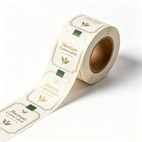 Etiquetas Adhesivas Personalizadas Haoxuan para Cajas de Regalo de Té, Papel de Arte Premium con Impresión en Lámina Dorada para Decoración de Empaques