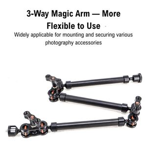 <span class=keywords><strong>Bras</strong></span> <span class=keywords><strong>articulé</strong></span> en alliage d'aluminium de 755 mm, extensible sur 3 sections, <span class=keywords><strong>avec</strong></span> double vis 1/4'' pour caméra et moniteur - Product Image 4