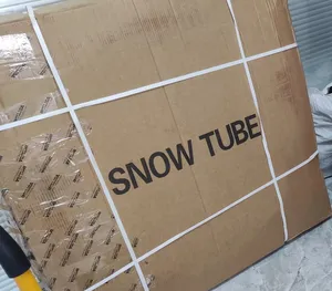 Tube de traîneau à neige gonflable pour 2 personnes Tube de traîneau gonflable remorquable de 100cm