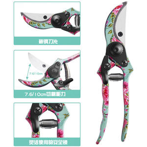 Juego de herramientas de jardín de acero inoxidable de 32 cm con diseño floral para plantar, desherbar y excavar - Product Image 3