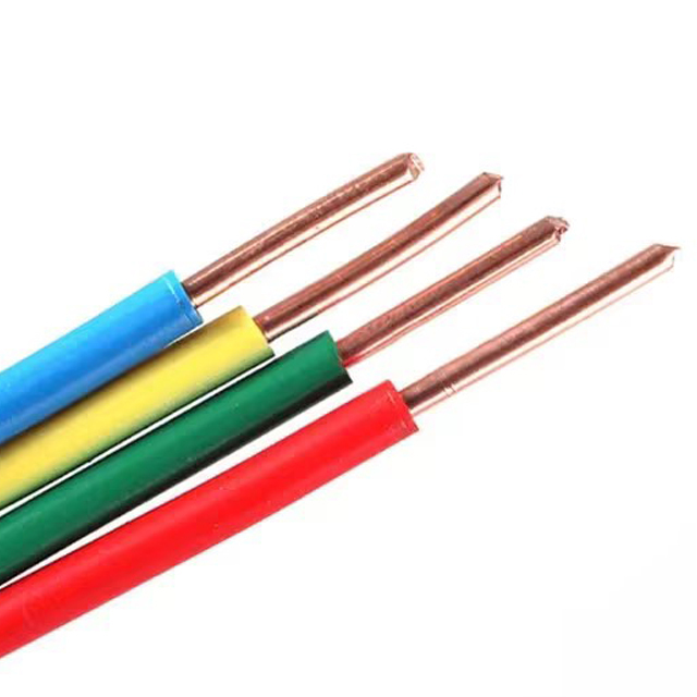 H07V-U High Quality Insulated Single Core Copper Wire Residential Cable Flexible Conductor PVC 1.5mm 2.5mm 4mm 10mm 100m Solid