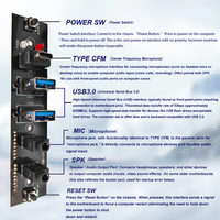 Panel frontal de ordenador, Hub PCB electrónico ODM hembra o macho USB 3,0, 2 puertos, Cable de alimentación, funda de PC, venta directa de fábrica