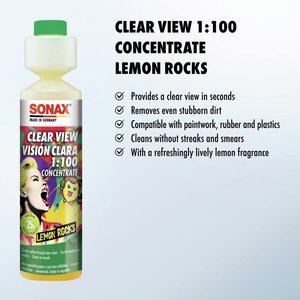 Clear Sight 1:100 Concentrate Lemon Rocks 250ml Liquide lave-glace d'été avec parfum rafraîchissant - Product Image 2
