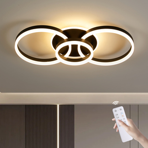 LED <strong>Ceiling</strong> <strong>Light</strong> IP44 Rated Metal Acrylic Construction Remote Control AC Modern Design <strong>for</strong> Living Room Bedroom Office 48W - Product Image 1