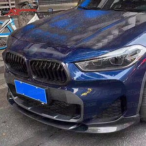 Labbro anteriore in fibra di carbonio di alta qualità per 2018-2023 <span class=keywords><strong>BMW</strong></span> <span class=keywords><strong>X2</strong></span> F39 paraurti per auto modificato in stile Design 3D aggiornato - Product Image 2