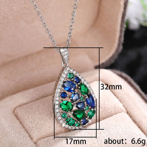 Set di Gioielli Lunghi Floreali con Cristalli Colorati per Donne, Collana e Accessori in Stile Giardino - Product Image 4