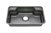 Évier de cuisine intelligent populaire, grand évier simple en nano noir, 80 litres, SUS304, multifonctionnel, design japonais et coréen avec accessoires