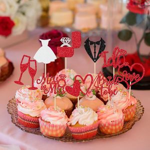 Adornos para Cupcakes <span class=keywords><strong>de</strong></span> Novia, <span class=keywords><strong>con</strong></span> Brillantina, <span class=keywords><strong>de</strong></span> '<span class=keywords><strong>De</strong></span> <span class=keywords><strong>Soltera</strong></span> a Esposa', <span class=keywords><strong>con</strong></span> Anillo <span class=keywords><strong>de</strong></span> Corazón, para Decoración <span class=keywords><strong>de</strong></span> Cupcakes en Bodas, Compromisos y Despedidas <span class=keywords><strong>de</strong></span> <span class=keywords><strong>Soltera</strong></span> - Product Image 4