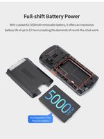 Terminal intelligent Android robuste T55-6762 5,5 pouces avec scanner de codes-barres 2D, Wi-Fi, Bluetooth, haute qualité, mobile, industriel, RFID
