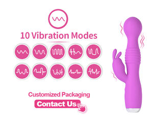 Fabrik-Sonderangebot Masturbations-AV-Stick 10 Frequenzen Vibration Rabbit-Massagegerät Wasserdichtes Elektrisches Erwachsenen-Sexspielzeug für Ehemann und Ehefrau - Product Image 6