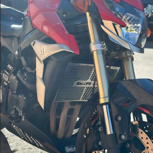 Per <span class=keywords><strong>SUZUKI</strong></span> GSR750 <span class=keywords><strong>GSR</strong></span> <span class=keywords><strong>750</strong></span> 2010-2015 2016 2017 Accessori Moto Protezione Griglia Radiatore Copertura Raffreddamento - Product Image 3