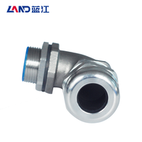 M/G/NPT Gewinde 304 Edelstahl Rechtwinkliges Winkelstück CE UL94V-2 IP68 Wasserdicht Niederspannung Industrielle Kabelverschraubung