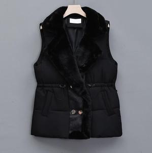 Chaleco 2024 nuevo chaleco versátil de moda de otoño e invierno, chaleco elegante para <span class=keywords><strong>mujer</strong></span>, chaqueta gruesa de gran tamaño para prendas de vestir exteriores - Product Image 3
