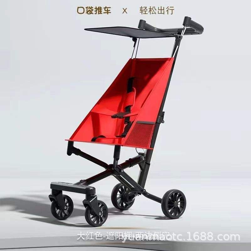 Bolsillo lateral rojo grande