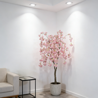 Pohon Sakura Mewah 180cm, Cabang Buatan Seperti Asli, Pohon Bunga Sakura untuk Dekorasi Pernikahan dan Rumah, Pohon Bunga untuk Latar Belakang