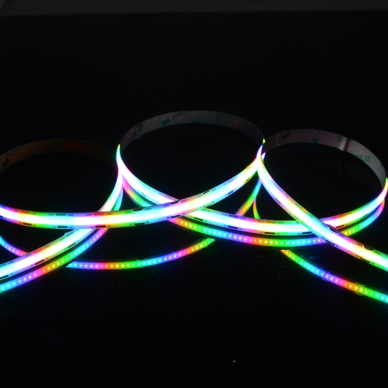 Factory sales High Quality Dc5v 1008 Leds/m Magic Color Flexible Fcob Led Strip for decoration