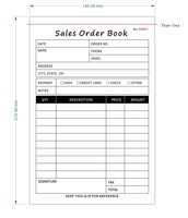 Carnet de commandes autocopiantes personnalisé 210x140 pour commandes commerciales, factures, reçus, commandes d'achat, ordres de réparation et bons de livraison