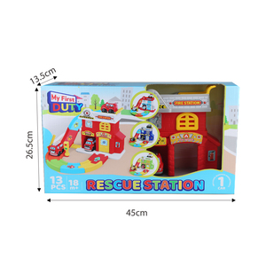 Station <span class=keywords><strong>de</strong></span> sauvetage My Duty, jouet <span class=keywords><strong>en</strong></span> plastique avec circuit <span class=keywords><strong>de</strong></span> voitures <span class=keywords><strong>de</strong></span> ville à roues libres, effets lumineux et sonores, jeu <span class=keywords><strong>de</strong></span> rôle réaliste d'urgence - Product Image 6