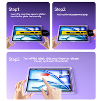 Kit d'installation de protection d'écran en verre trempé Magic Box Grade AAA 9H avec dissolvant de poussière pour iPad Air 11 pouces 13 pouces M4 2026