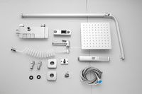 Nouveau multifonctionnel galvanoplastie Piano douche salle de bain douche robinet ensemble numérique douche mélangeur