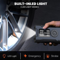 Portable Cordless Digital Pump Intelligent LED Display 150psi 4000mAh Rechargeable Battery Fast Inflation Tire Monitor for Car