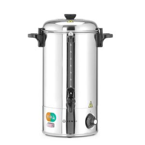 HENDI - Hervidor de Bebidas Calientes Plateado de 9L, 230V/2200W, 340x227x468mm, Dispensador de Bebidas Calientes - Product Image 1