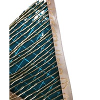 Garniture de frange de gland perlé métallique brillant à coudre sur la frange de perle pour le costume de carnaval robe de danse latine décoration de vêtement en gros
