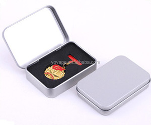 Quà Tặng Tùy Chỉnh Bao Bì Vuông Nhỏ Container Kẹo Bạc Hà Tổ Chức Hình Chữ Nhật Thép Màu Đen Kim Loại Lon Thiếc Hộp Với Cửa Sổ Rõ Ràng - Product Image 2