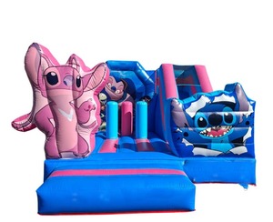 Castillo Inflable con Toboganes Temáticos <span class=keywords><strong>para</strong></span> Niños, Diseño de Dibujos Animados Tamaño personalizable disponible. - Product Image 1