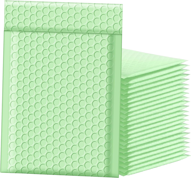 Bubble MailersMint Green Shipping Bags Colored Padded Mailing Envelopes Opaque Matte Self Seal Bubble Poly Mailers Bulk