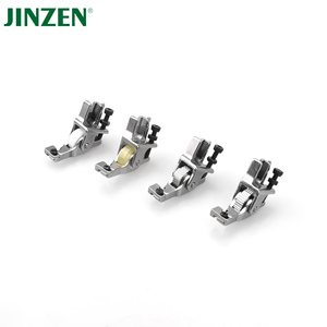 จักรเย็บผ้าอุตสาหกรรมแบบราบ รุ่น JINZEN JZ-13888 <span class=keywords><strong>T168</strong></span> พร้อมตีนผีแบบลูกกลิ้งปรับได้สำหรับดึงซิปขึ้น - Product Image 2