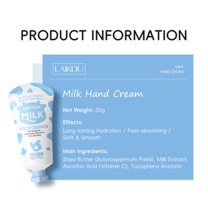 Crème pour les mains au lait LAIKOU, crème anti-fissures pour les mains, 50 g, crème nourrissante anti-gerçures pour les mains - Product Image 3