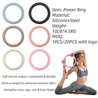 Anneau de musculation pour yoga, haltères de qualité supérieure, utilisation en studio de Pilates, silicone