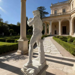 Escultura de Hombre Desnudo Clásica de Piedra Natural de Tamaño Real para Jardín, Villa o Parque, Estatua de David de Mármol Tallada a Mano - Product Image 4