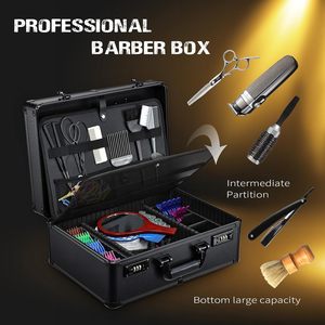 Professional Barber Tool Case with Code <b>Lock</b> Large Hairdresser <b>Suitcase</b> Briefcase for Clippers Scissors Salon Accessories - Product Image 2