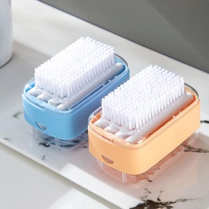 Boîte à bulles de savon avec brosse à linge, boîte multifonctionnelle à rouleau pour frottement mains libres, facile à démonter, mousse rapidement - Product Image 3