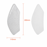 Almohadilla Antideslizante Universal de PVC para Tanque de Combustible de Motocicleta, Color Blanco Lechoso, 280x110mm, Personalizable