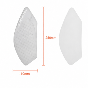 Almohadilla <span class=keywords><strong>Antideslizante</strong></span> Universal de PVC para Tanque de Combustible de Motocicleta, Color Blanco Lechoso, 280x110mm, Personalizable - Product Image 5