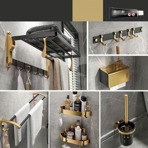 Organisateur de douche pour salle de bain, porte-serviettes épaissi, support mural pour serviettes et papier, porte-serviettes en papier en acier inoxydable - Product Image 6